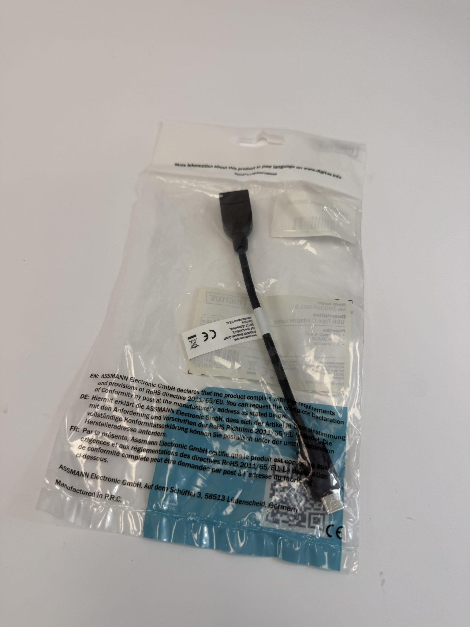 DIGITUS USB-C į USB 3.0 adapteris