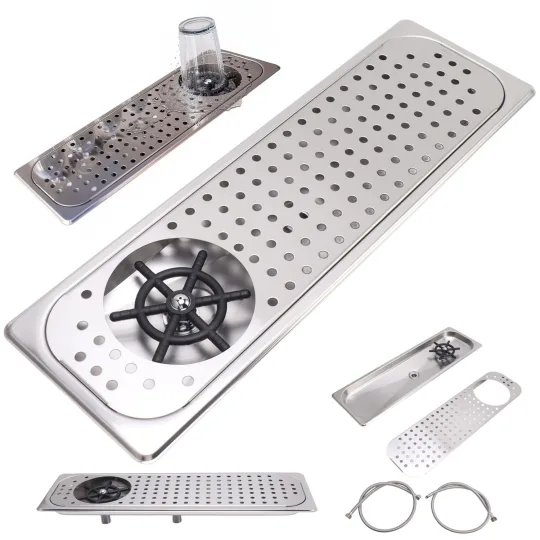 Stainless steel glass washer with high pressure