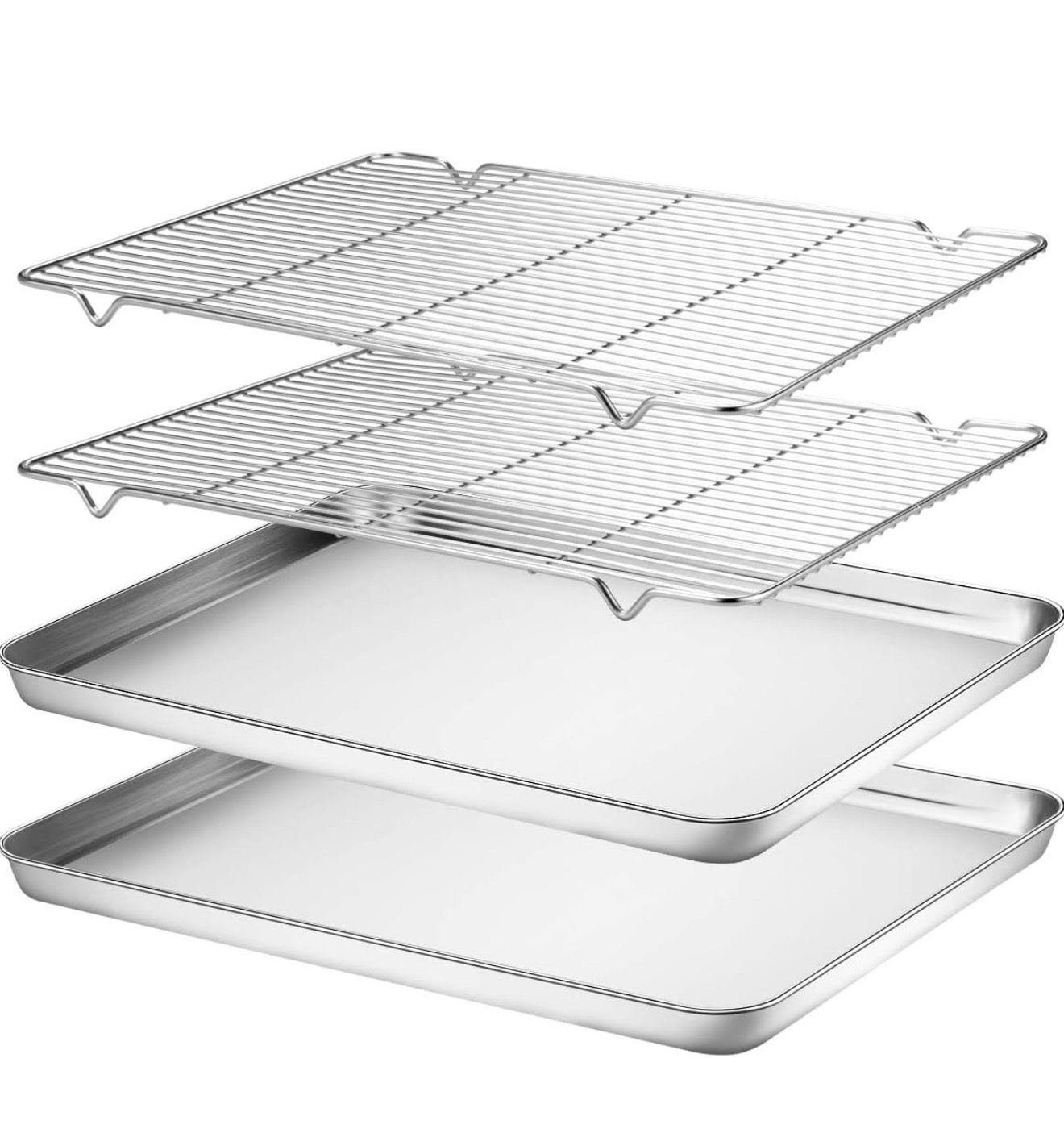 Wildone stainless steel baking tray set