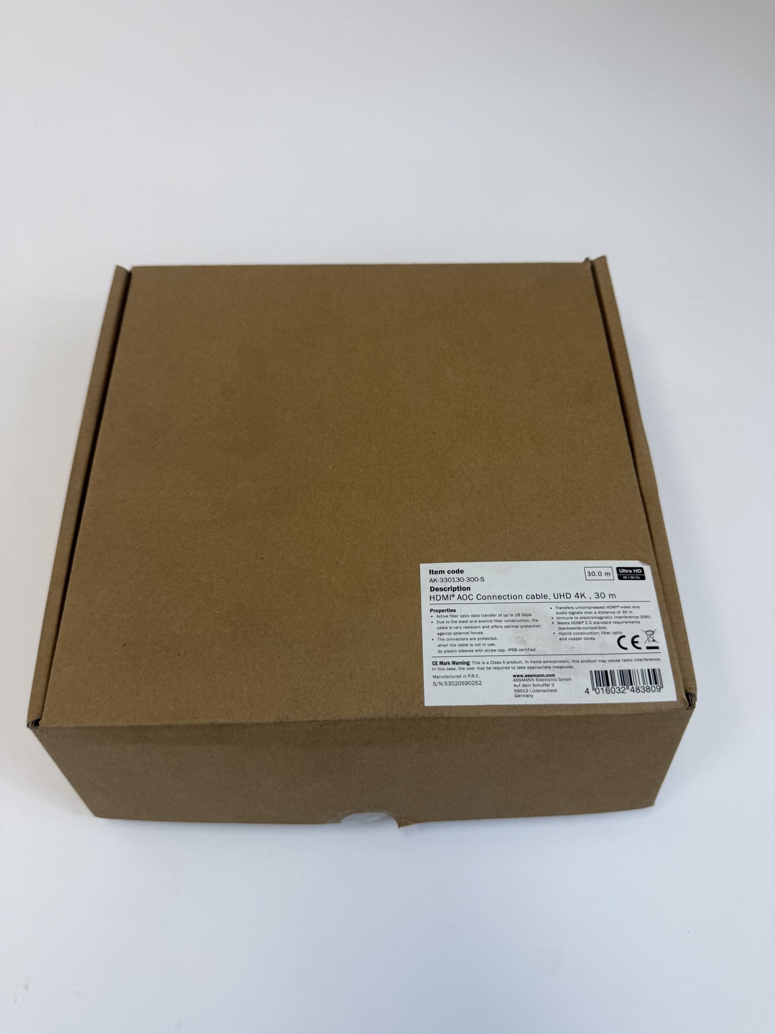 DIGITUS SC-11008048 HDMI 2.0 optinis kabelis, 80 m, 4K